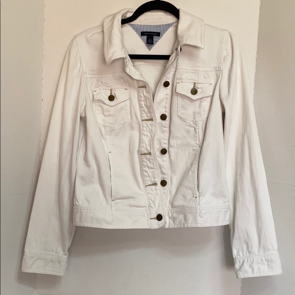 - Tommy Hilfiger White Denim Jacket